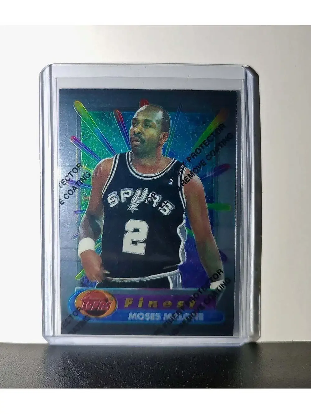Moses Malone 1994-95 Topps Finest #268 Basketball Card